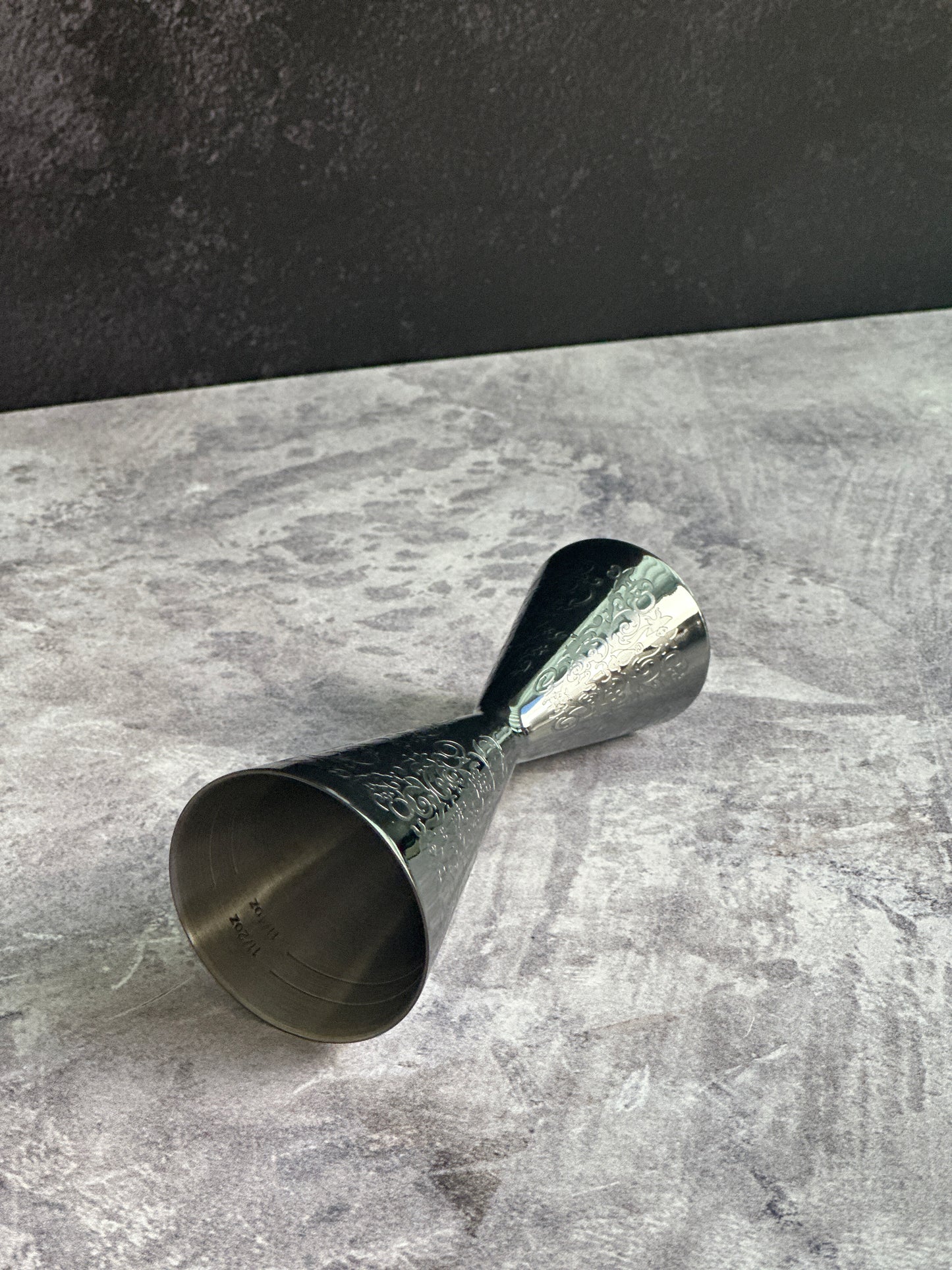 JIGGER AERO GRABADO VINTAGE NEGRO