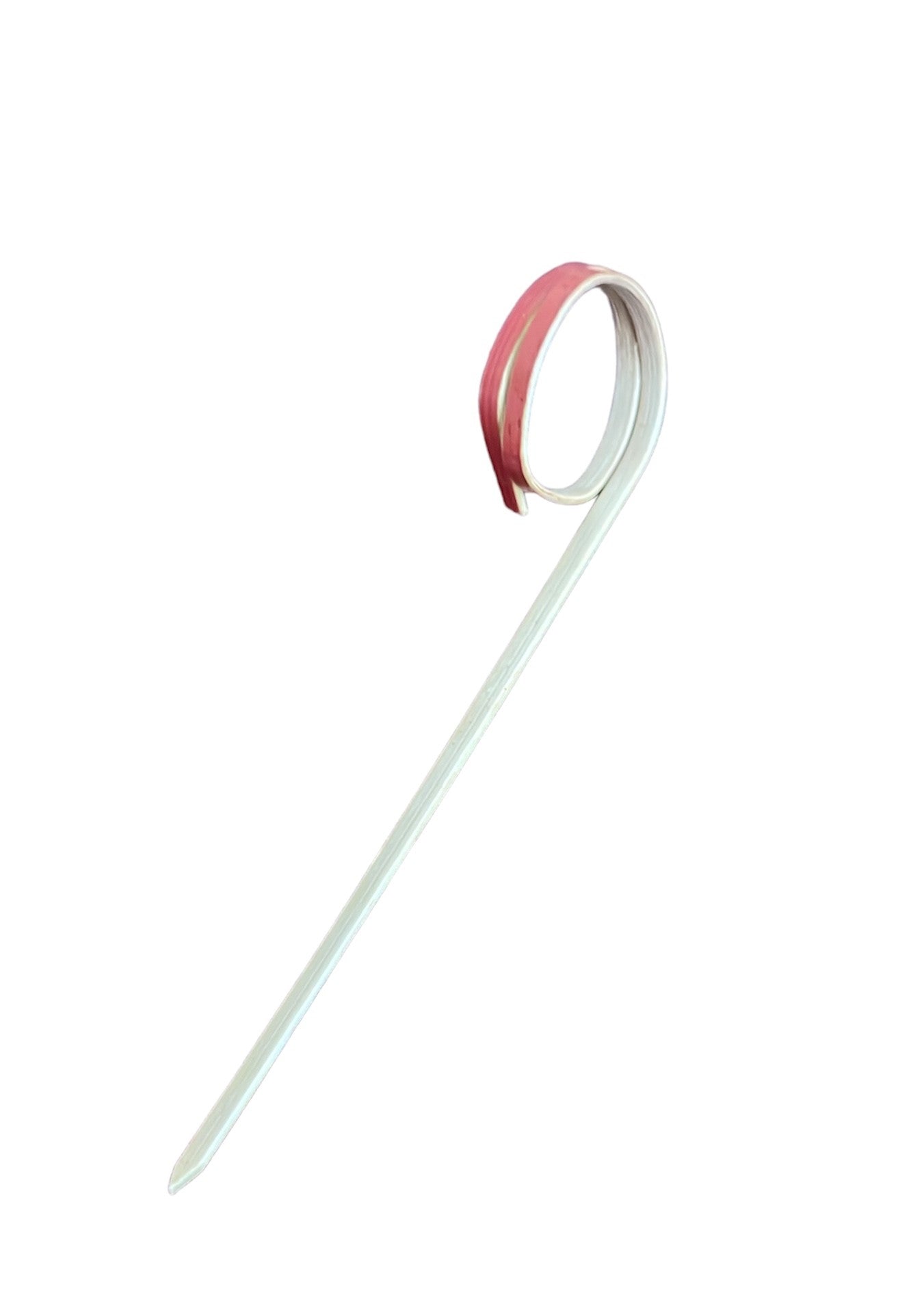 PICKS DE BAMBU REDONDO ROJO 3.5"