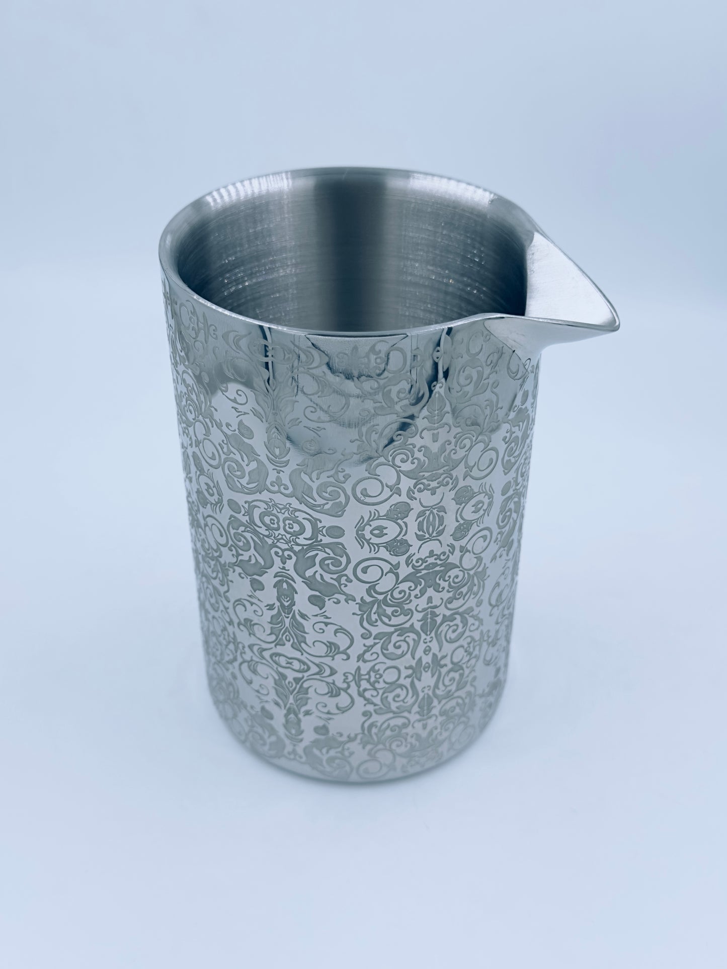 MIXING ACERO INOXIDABLE 600ML GRABADO LEAF