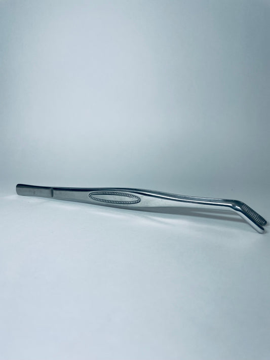 PINZA CURVA 22 CM PLATA