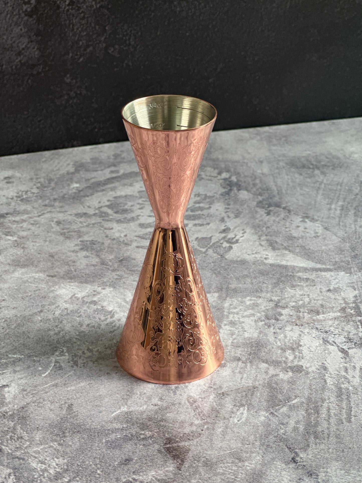 JIGGER AERO GRABADO VINTAGE COPPER