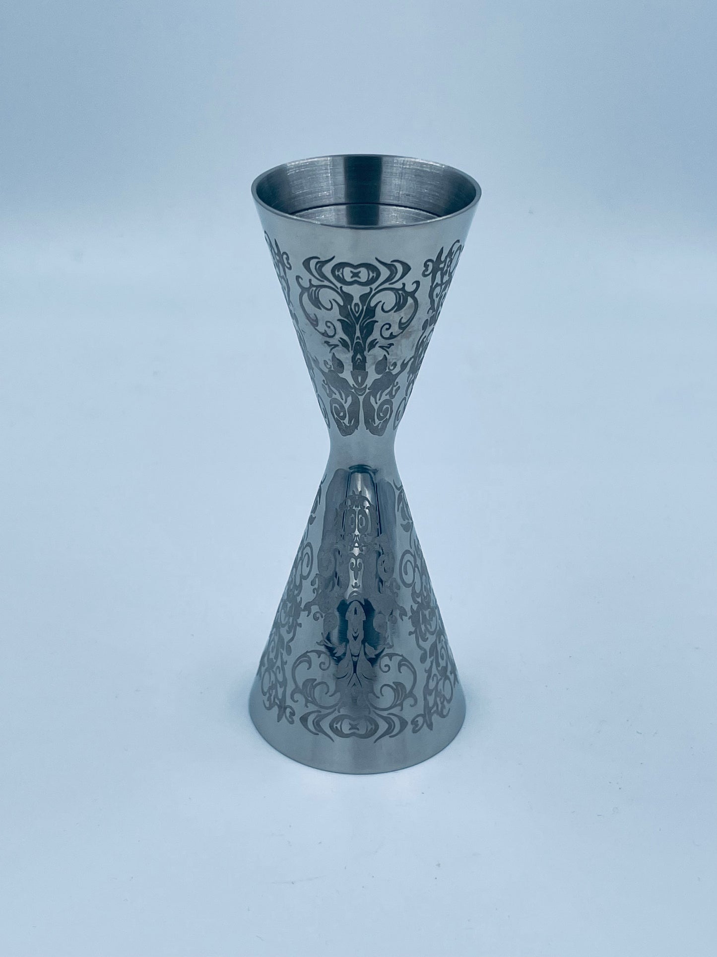 JIGGER AERO GRABADO VINTAGE PLATA